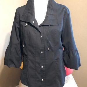 WHBM Black Jacket 3/4 sleeve Size L
